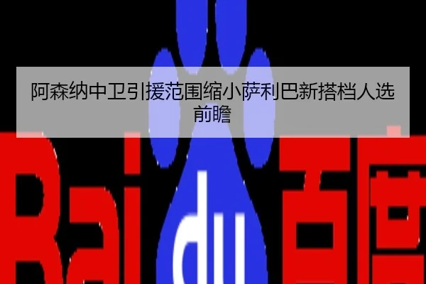 阿森纳中卫引援范围缩小萨利巴新搭档人选前瞻
